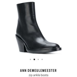 Ann Demeulemeester ZIP Ankle Boots Sz39